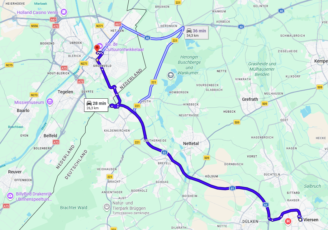 viersen to venlo - angielski viersen